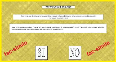 Referendum 2011 - scheda gialla