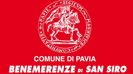 Logo del regisole su sfondo rosso e testo descrittivo