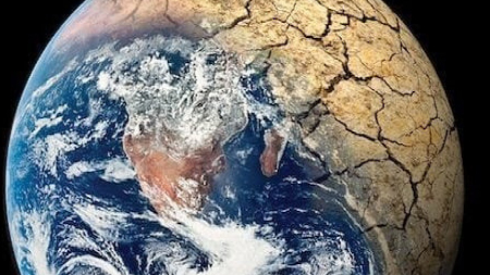 Una immagine della Terra con le mutazioni climatiche